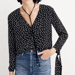 Madewell Tie-Sleeve Blouse